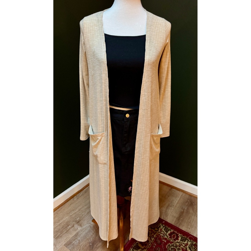 Lularoe Beige Floor Length Lightweight Cardigan Women's XS